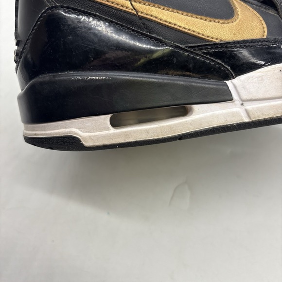 Nike Air Jordan Men's 8 Legacy 312 Low‎ Black Metallic Gold Lace Up Shoes - Picture 10 of 12